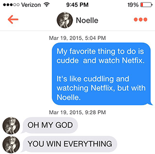 Les 10 meilleures lignes de ramassage Tinder qui fonctionnent réellement 14 Ligne de ramassage Cudde et Netfix Tinder.