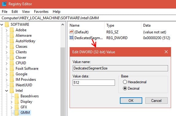 Éditeur de registre Windows Éditeur de registre Windows GMM