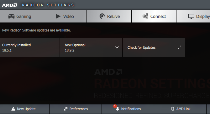 Comment réparer le faible jeu FPS dans Windows 6 AMD Vérifier les mises à jour graphiques
