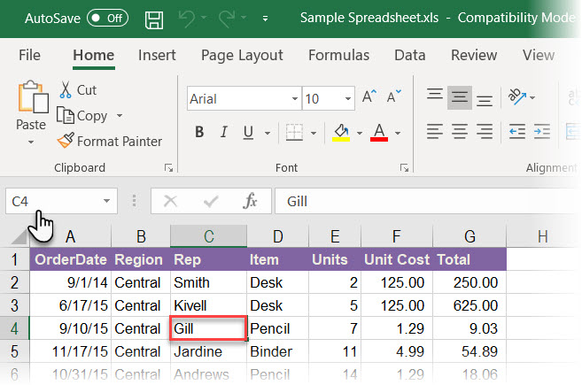 Comment utiliser la zone de nom dans Excel 6 Trouver l'adresse de la cellule sélectionnée dans Excel