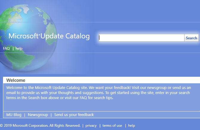Comment utiliser le catalogue Microsoft Windows Update pour les mises à jour Windows 6 Accueil Catalogue Microsoft Update