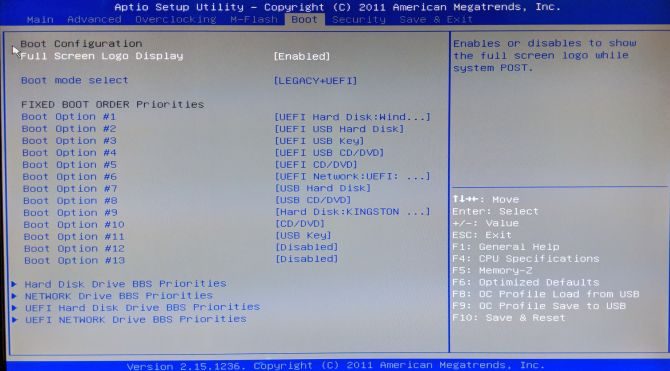 Créez votre propre PC Android avec Phoenix OS 9 Écran du BIOS