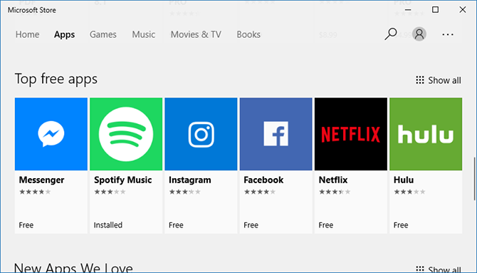 Applications du Microsoft Store Microsoft Store Windows 10 UWP Apps