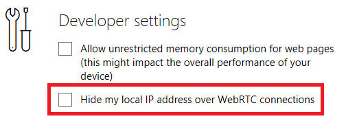 Comment accélérer Microsoft Edge avec 5 paramètres secrets 6 paramètres de Microsoft Edge - WebRTC