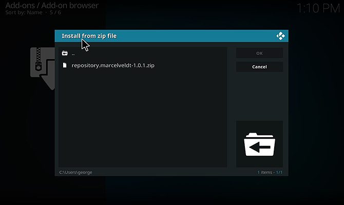 Comment écouter Spotify sur Kodi 6 Comment écouter Spotify sur Kodi - Installer le référentiel