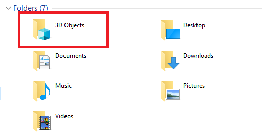 Objets 3D sur Windows 10: qu'est-ce que c'est et comment le supprimer 6 Objets 3D sur Windows 10: Qu'est-ce que c'est et comment le supprimer regedit dossier 3d thispc