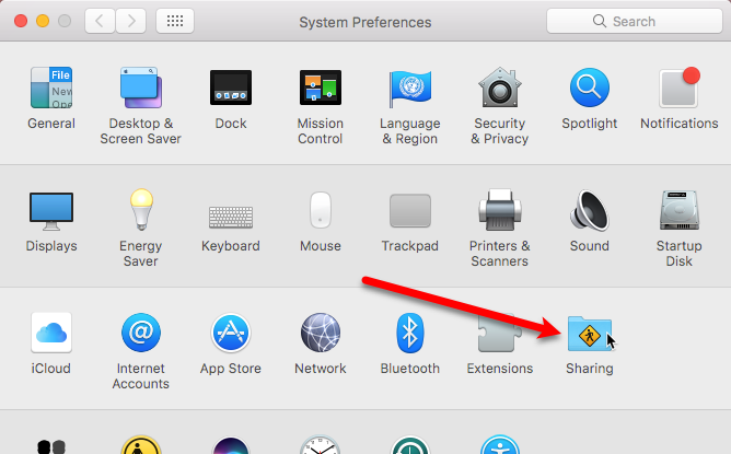 Comment utiliser iMessage et d'autres applications Mac sur Windows ou Linux 6 mac activer les préférences de partage d'écran