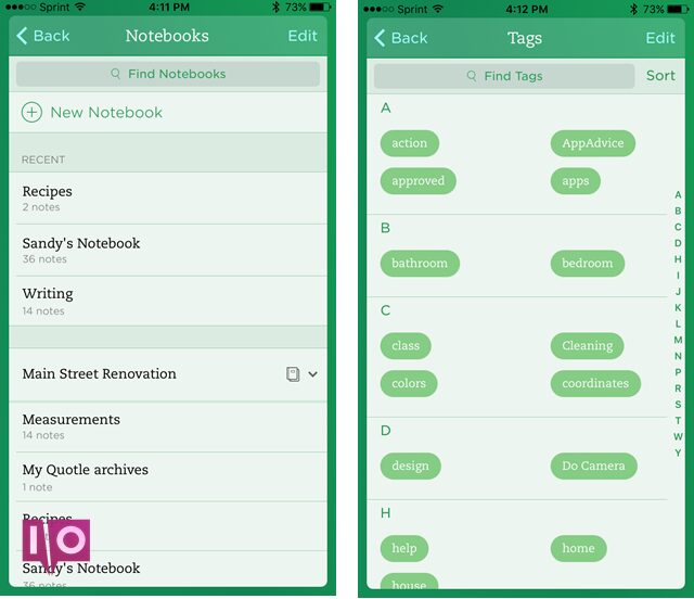 4 conseils pour tirer le meilleur parti d'Evernote 10 EvernoteiPhoneNotebooksÉtiquettes