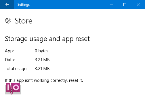 Comment réparer le Windows Store et ses applications dans Windows 10 6 réinitialiser l'application du magasin