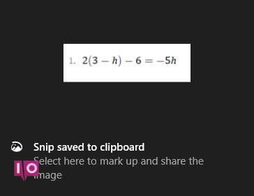 Comment insérer un PDF dans Word 6 snip enregistré dans le presse-papiers