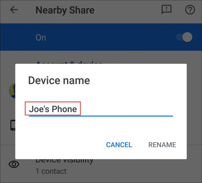 AirDrop pour Android: Comment utiliser le partage à proximité d'Android 14 renommer l'appareil