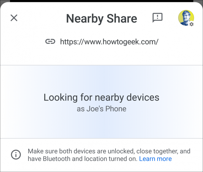 AirDrop pour Android: Comment utiliser le partage à proximité d'Android 23 analyse des partages à proximité