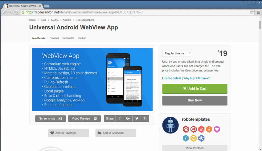 Commencez avec un modèle d'application Android en 60 secondes 6 Commencez avec un modèle d'application Android en 60 secondes 2