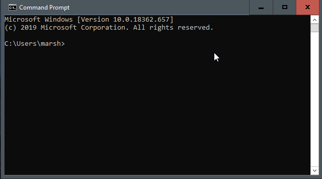 Comment changer de répertoire dans l'invite de commande sous Windows 10 14 Un GIF animé montrant les répertoires basculés dans l'invite de commande.