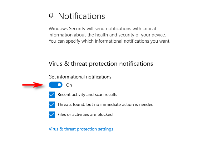Comment gérer les notifications de Windows Defender sur Windows 10 9 Notifications de protection contre les virus et les menaces dans Windows 10