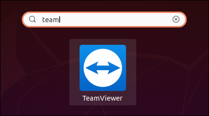 Comment installer et utiliser TeamViewer sous Linux 15 L'icône TeamViewer dans GNOME.