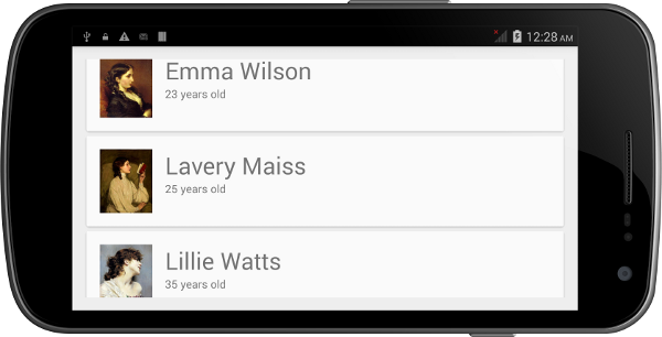 Premiers pas avec RecyclerView et CardView sur Android 8 Premiers pas avec RecyclerView et CardView sur Android 2
