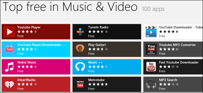 windows-store-music-video Comment les applications Windows 8 Store se comparent-elles à Android et iPad? 2