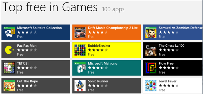 windows-store-games Comment les applications Windows 8 Store se comparent-elles à Android et iPad? 3