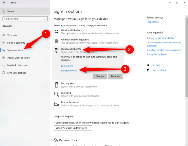 Comment réinitialiser votre code PIN Windows si vous l'oubliez 9 Comment réinitialiser votre code PIN Windows si vous l'oubliez 5