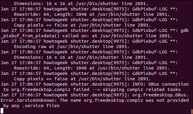 Comment utiliser la commande fold sous Linux 22 Sortie de sudo journalctl -f dans une fenêtre de terminal