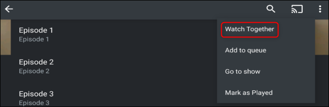 Comment regarder Plex avec des amis 6 Bouton Plex Watch Together
