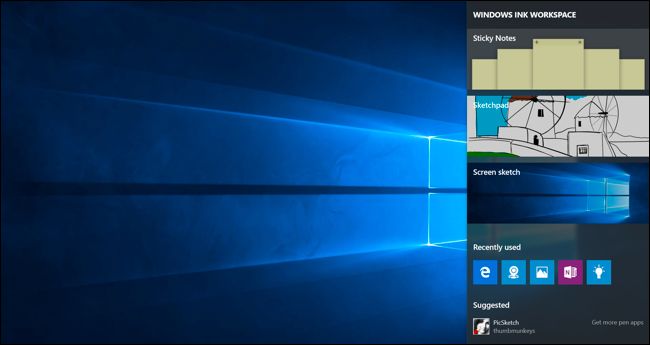 Comment utiliser (ou désactiver) l'espace de travail Windows Ink sur Windows 10 7 Comment utiliser (ou désactiver) l'espace de travail Windows Ink sur Windows 10 3