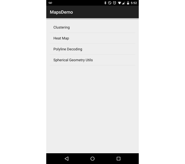 Premiers pas avec Google Maps pour Android: avancé 6 Liste initiale des utilitaires utilisés dans ce didacticiel
