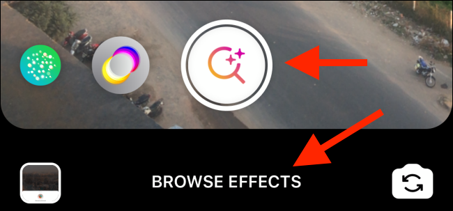 Comment utiliser les effets Instagram sur iPhone et Android 7 Appuyez sur "Parcourir les effets".