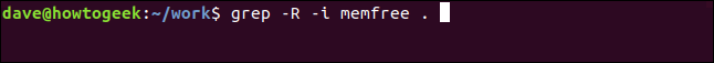 Comment utiliser la commande grep sous Linux 15 grep -R -i memfree. dans une fenêtre de terminal