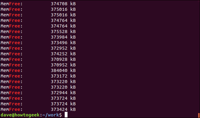 Comment utiliser la commande grep sous Linux 18 Sortie de grep -i free geek-1.log dans une fenêtre de terminal