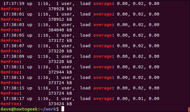 Comment utiliser la commande grep sous Linux 21 Sortie de grep -E -w -i "average | memfree" geek-1.log dans une fenêtre de terminal