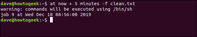 Comment utiliser at et batch sur Linux pour planifier des commandes 23 Comment utiliser at et batch sur Linux pour planifier des commandes 19