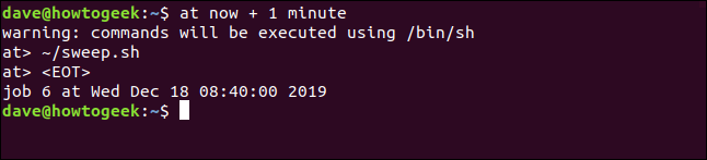 Comment utiliser at et batch sur Linux pour planifier des commandes 18 Comment utiliser at et batch sur Linux pour planifier des commandes 14