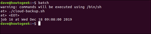 Comment utiliser at et batch sur Linux pour planifier des commandes 29 Comment utiliser at et batch sur Linux pour planifier des commandes 25