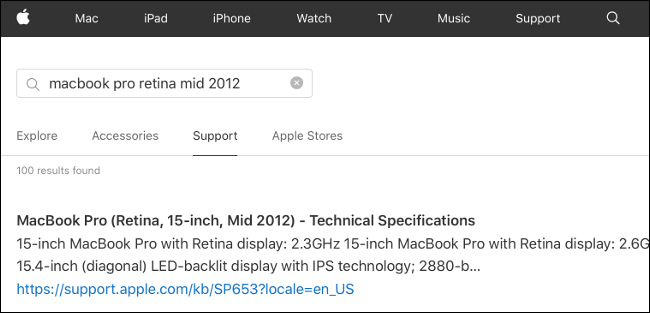 Comment utiliser plusieurs moniteurs sur votre Mac 6 Spécifications techniques d'un MacBook Pro sur Apple.com.