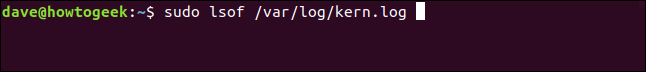 Comment utiliser la commande Linux lsof 9 Comment utiliser la commande Linux lsof 5