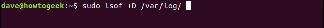 Comment utiliser la commande Linux lsof 11 Comment utiliser la commande Linux lsof 7