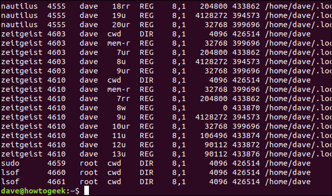 Comment utiliser la commande Linux lsof 20 Comment utiliser la commande Linux lsof 16