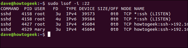 Comment utiliser la commande Linux lsof 38 Comment utiliser la commande Linux lsof 34