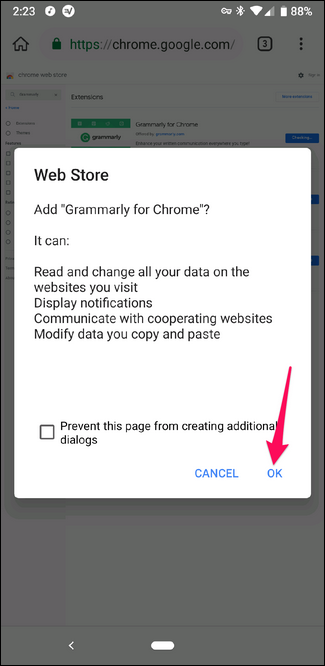 Comment installer les extensions Chrome de bureau sur Android 8 Installer une extension Chrome dans le navigateur Kiwi