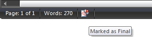 Marquer votre document comme final dans Word 2007 7 Marquer votre document comme final dans Word 2007 3