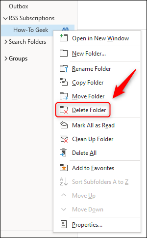 Comment utiliser Microsoft Outlook comme lecteur de flux RSS 14 L