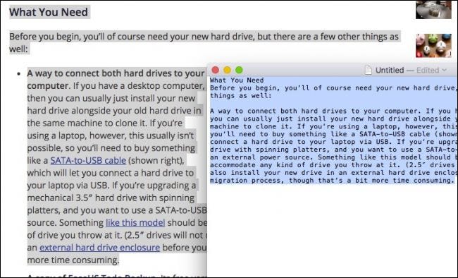 Comment coller du texte sans formatage sur macOS 7 Comment coller du texte sans formatage sur macOS 3