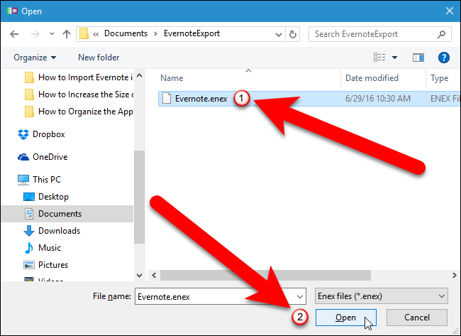 Comment migrer d'Evernote vers OneNote 9 Comment migrer d'Evernote vers OneNote 5