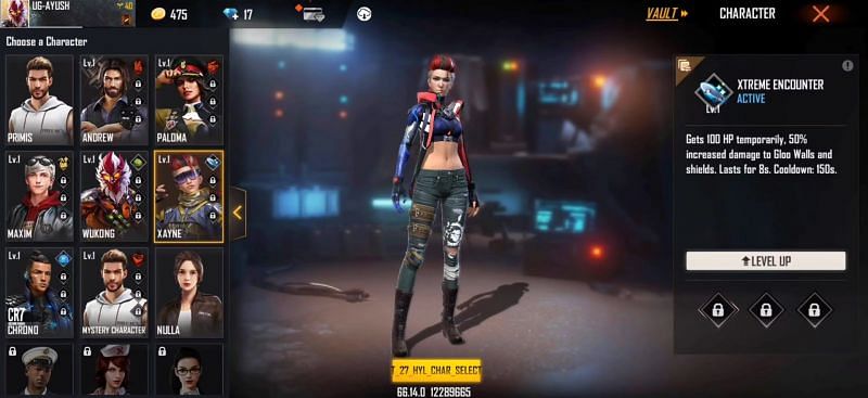 Nouveau personnage Xayne dans la mise à jour Free Fire OB27: tout ce que vous devez savoir 6 Personnage Xayne dans Free Fire (Image via Ungraduate Gamer)