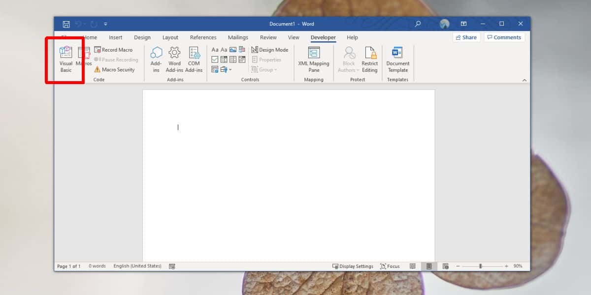 Comment exécuter le code VBA dans les applications Office 365 6 Comment exécuter le code VBA dans les applications Office 365 2