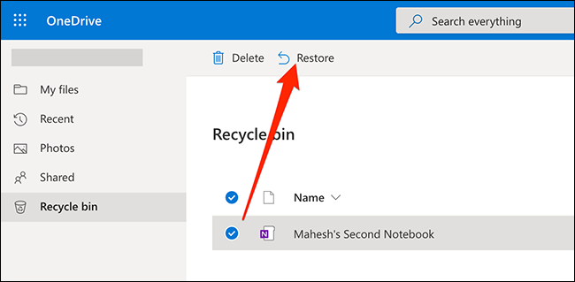 Comment récupérer des notes supprimées dans OneNote 24 Récupérer des blocs-notes OneNote avec OneDrive