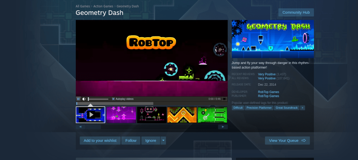 Comment jouer à Geometry Dash sur Linux 8 Comment jouer à Geometry Dash sur Linux 4