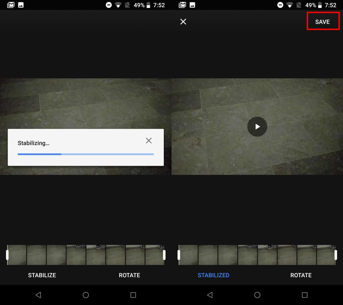 Comment stabiliser une vidéo sur Android 6 Comment stabiliser une vidéo sur Android 2